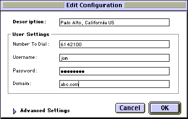 screen shot of dialer